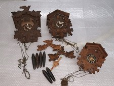 3xÄltere Kuckucksuhr aus Holz