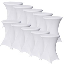 Stehtischhusse Stretch weiß