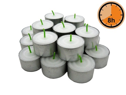 100 premium teelichter weiß - 100,