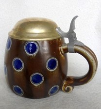 ALT Humpen Bierkrug Jugendstil Neue Ära Art Deko R. Merkelbach handgeritzt Krug