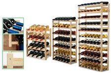 Weinregal Flaschenregal Weinschrank Flaschenständer 12-91 Flaschen Kiefer Holz