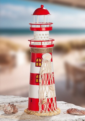 Dekoobjekt leuchtturm muscheln - dekoobjekt,