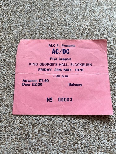 Bon scott ticket - bon, king