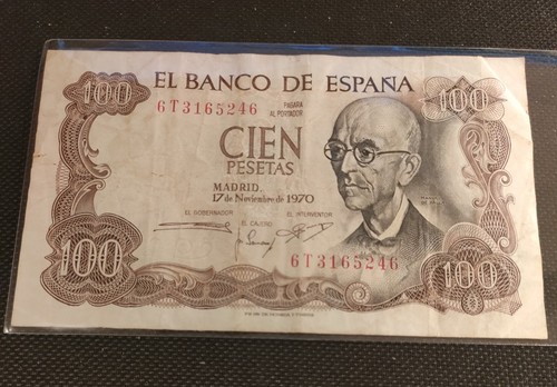 Spanische 100 peseten - 100,