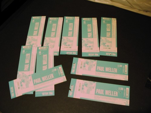 Paul weller unused - paul, tickets