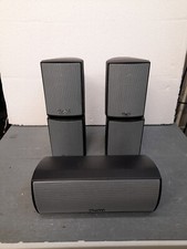 4x Teufel Satelliten CEM  Lautsprecher + 1x Center 50C Schwarz