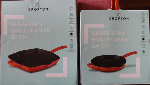 Orange schwarz gusseisen - orange,