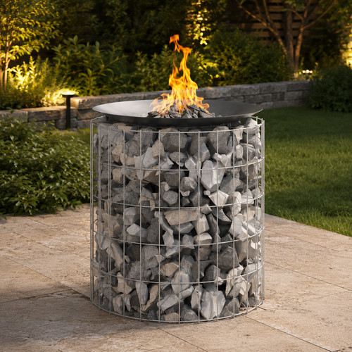 Gabionen feuerstelle stahl - gabionen,