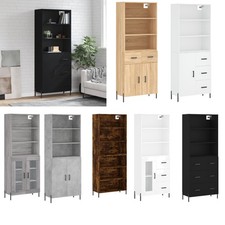 Highboard 69,5x34x180 cm Massivholz Kiefer Sideboard mehrere Auswahl vidaXL