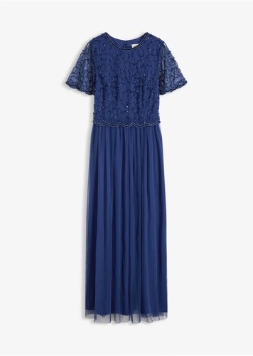 Maxi abendkleid 36 blau - abendkleid,