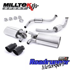Milltek Porsche Cayman S Auspuff 3.4 987 Gen1 ab Kat Resonanz schwarz SSXPO121