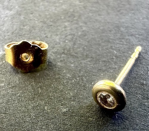 Ohrstecker 585 gelbgold single - 585,