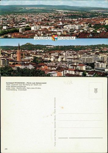 Ansichtskarte pforzheim - ansichtskarte,