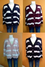 Strickjacke streifen oversize - strickjacke,