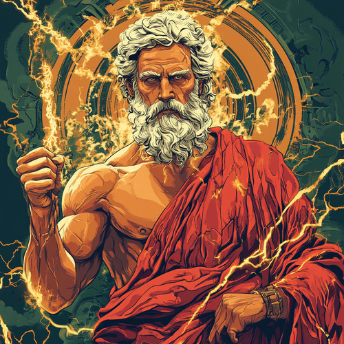 Wandtattoo aufkleber zeus - aufkleber, gott