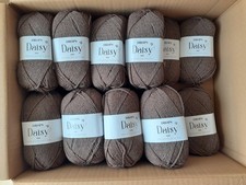Garnstudio Drops Daisy Mix / Farbe 14 Braun / 100% Wolle / 110m/50g / 900 Gramm