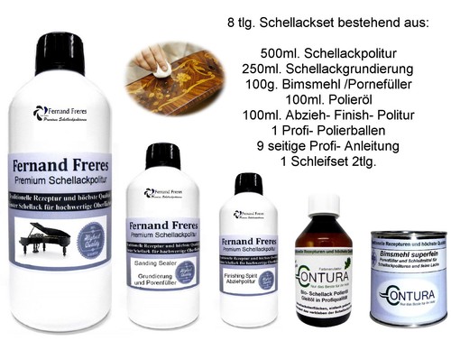 Tlg set schellackpolitur - tlg.,