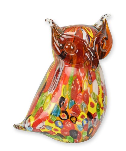 Glasfigur eule murano stil - eule, im