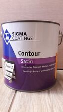11,98€/L Sigma Contour Satin Alkydharz Lack innen außen 2,5L Farbwahl (A1140)