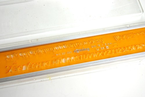 Schriftschablone rotring
