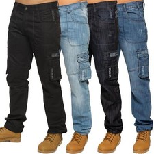 Enzo Combat Jeans Herren Cargo
