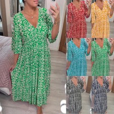 Damen Sommer Maxi Kleider Plus