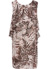 Kleid mit Cape Gr. 40 Braun