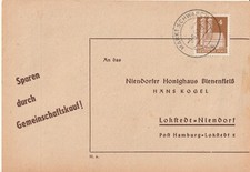 Markt Schwaben - Bauten 4 Pf. Frauenkirche München auf Postkarte v. 1951