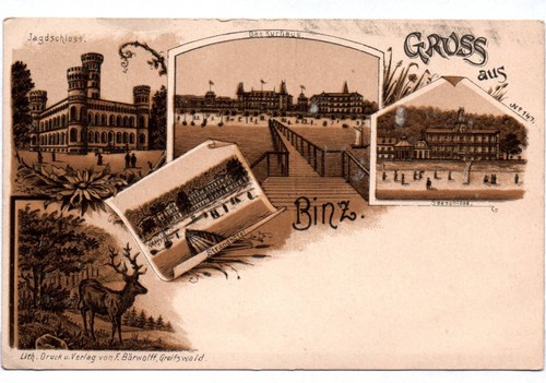 Litho binz jagdschloss - litho,