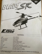 E-FLITE BLADE SR RTF MANUAL