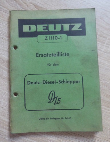 Deutz schlepper d15 - deutz,