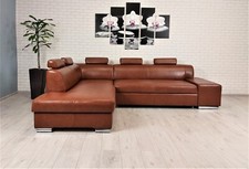 Rindsleder Ecksofa 100% Echt