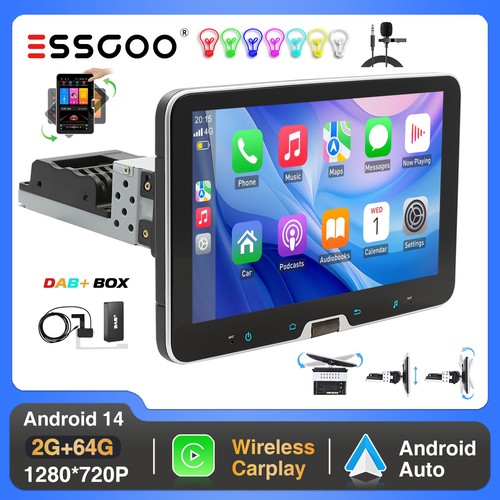 Dab autoradio 1 din - 10.1",