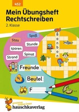 Mein Übungsheft Rechtschreiben 2. Klasse Deutsch-Aufgaben mit Lösungen - Schr...