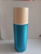 DDR Alu Thermoskanne 60er/70er Jahre Blau