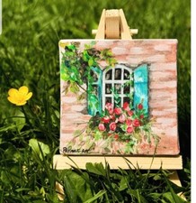 miniatur-leinwand mit