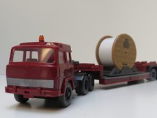 Wiking 1:87 Magirus Tieflader mit VDK Kabeltrommel 