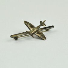 Krawattennadel - Flugzeug - Sterling Silber - alt - Brosche - Anstecknadel