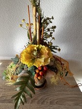 Blumen Dekoration im Topf Kunstblumen