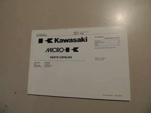 Parts catalog list - kawasaki, vn