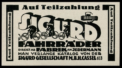 Reklame werbung 1928 sigurd - reklame,