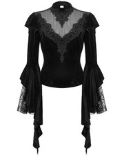 Dark In Love Damen Gothic Samt