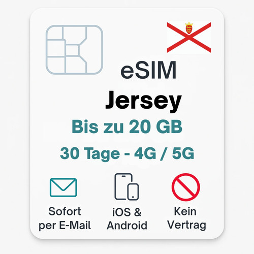 Jersey esim datentarif - jersey,