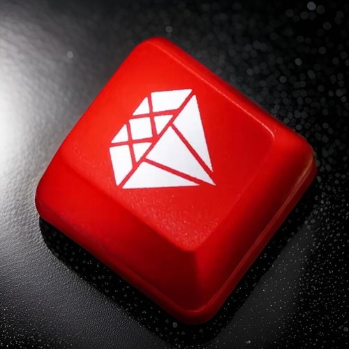 Rote tastenkappe diamant - rote,
