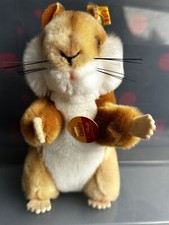 Steiff Hamster Goldy 2150/12 gebraucht stand nur in der Vitrine