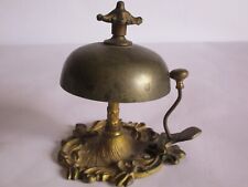 JUGENDSTIL TISCHKLINGEL ANTIKE EMPFANG LOBBY HOTEL KLINGEL GLOCKE MESSING um1900