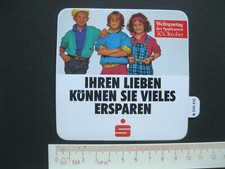 IHREN LIEBEN KÖNNEN SIE VIELES ERSPAREN Sparkasse Sticker Aufkleber Werbung 