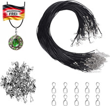 Schwarze Lederkette mit