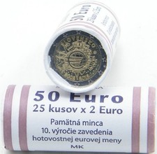 Rolle - 25 Münzen - 2 Euro -