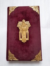 Fotoalbum Jugendstil rot Samt